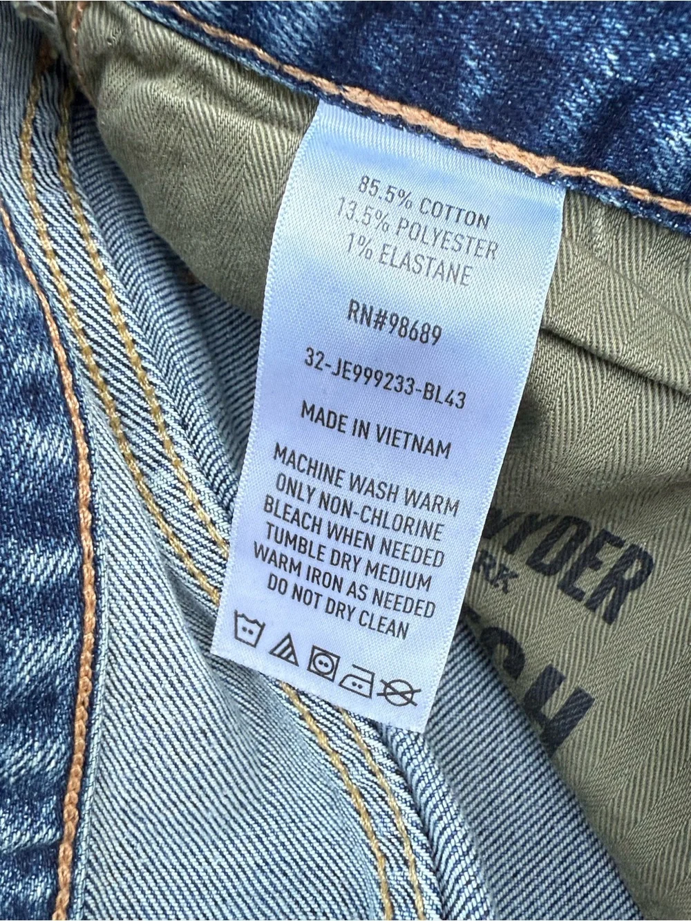 Todd Snyder skinny fit jeans